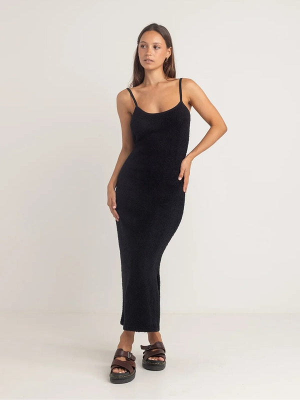 Sofia Boucle Midi Dress - Black DRESSES RHYTHM 