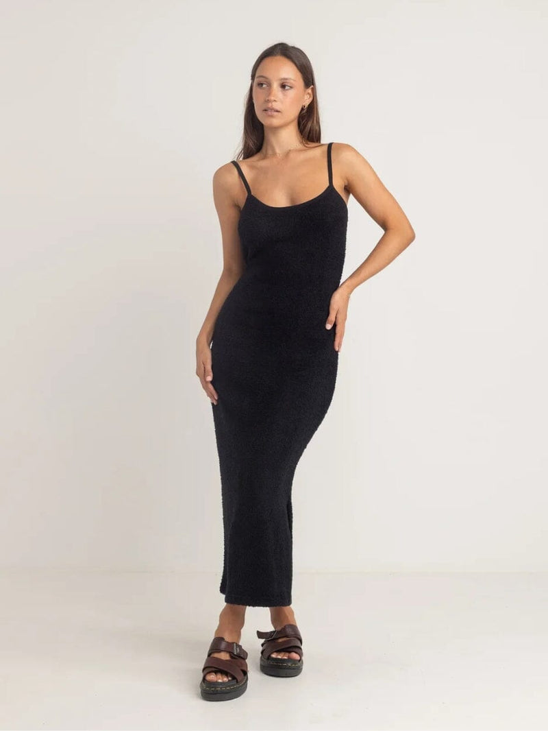 Sofia Boucle Midi Dress - Black DRESSES RHYTHM 