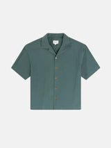 Relaxed Texture Ss Shirt - Teal BUTTON UP RHYTHM 