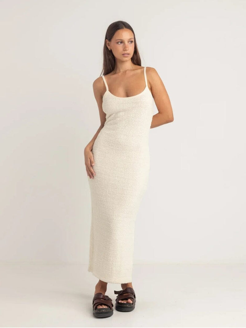 Sofia Boucle Midi Dress - Cream DRESSES RHYTHM 