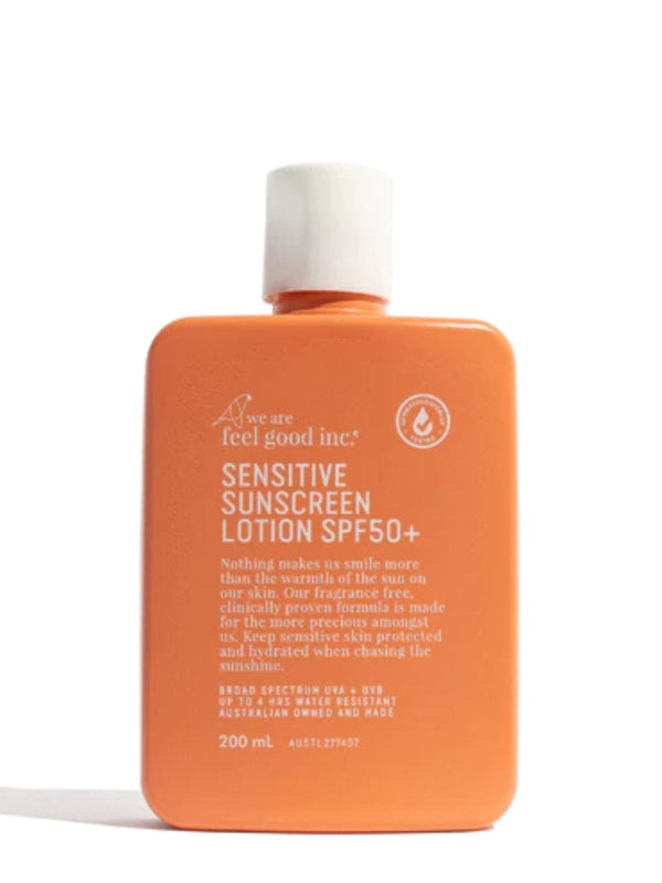 Sensitive Sunscreen 200ml SPF50+ SUNSCREEN WE ARE FEEL GOOD INC 