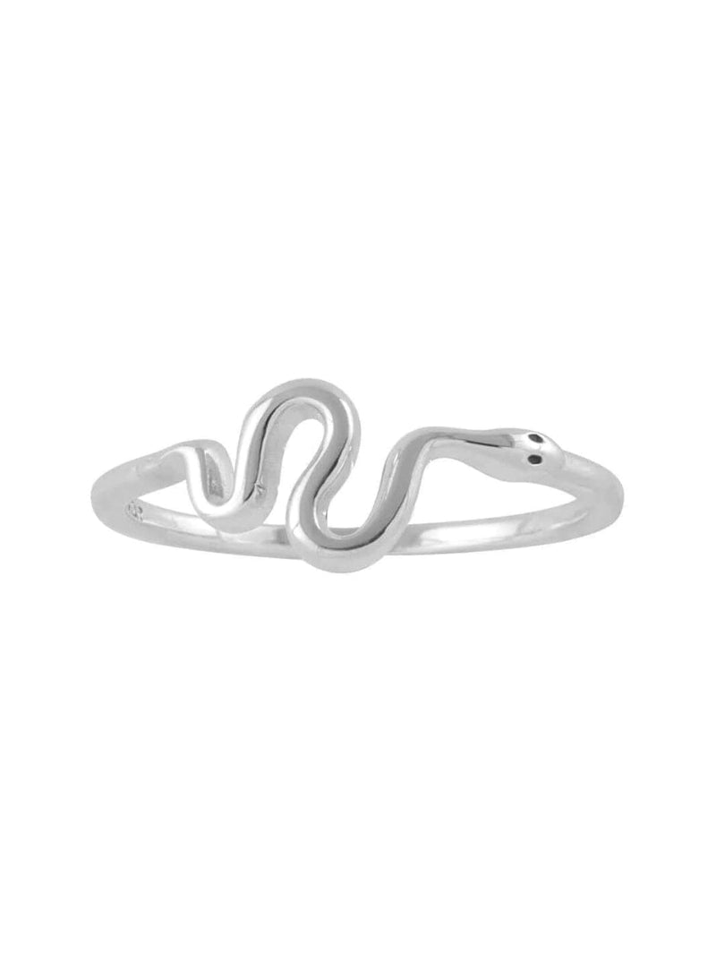Green Tree Snake Ring - Silver RINGS MIDSUMMER STAR 
