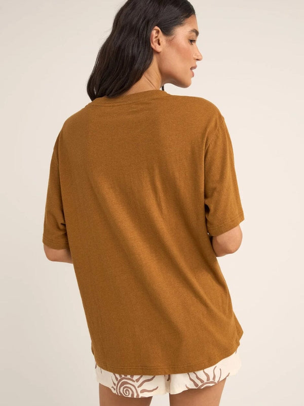 Seafarer Oversized T-Shirt - Brown T-SHIRT RHYTHM 