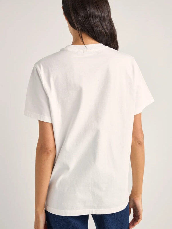 Vino Boyfriend Tee - White T-SHIRT RHYTHM 