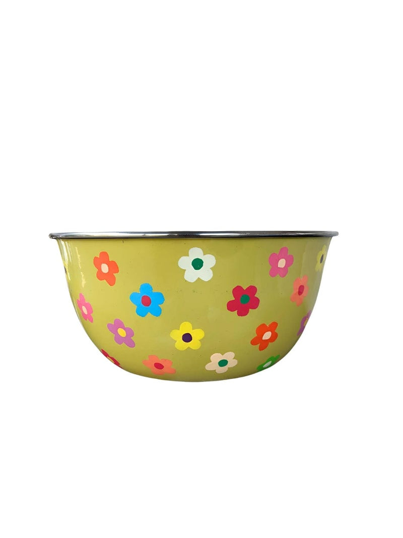 Salad Bowl // Daisies - Olive BOWLS PICNIC FOLK 