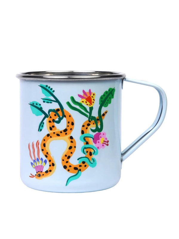 Camp Mug // Snakes - Baby Blue CUPS | MUGS PICNIC FOLK 