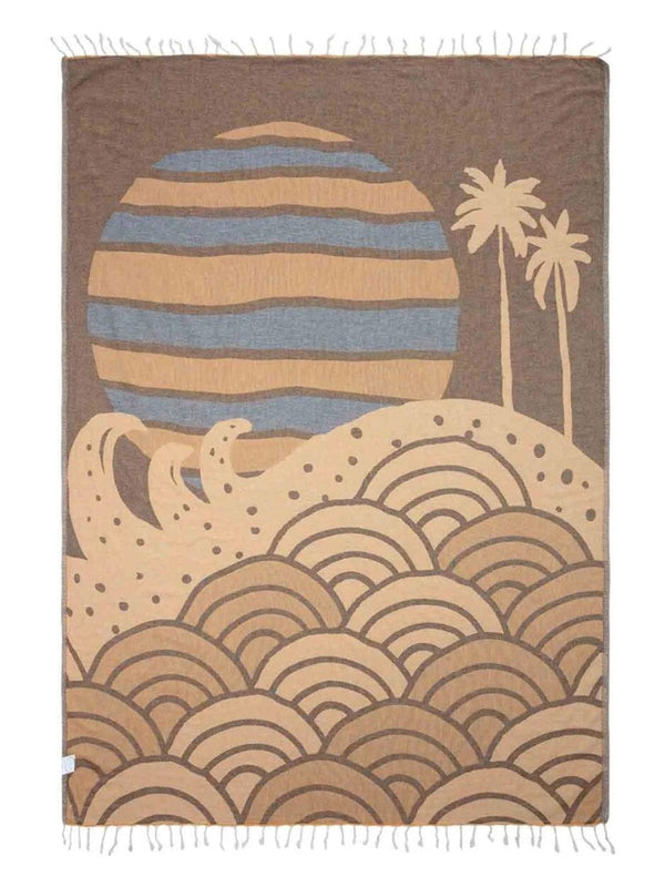 Sand Cloud Dana Point Large Beach Towel in Navy TOWELS TRIGGER BROTHERS 