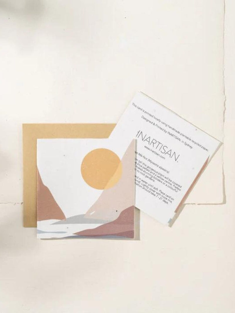 Plantable Card - Mountain Lake CARDS INARTISAN 