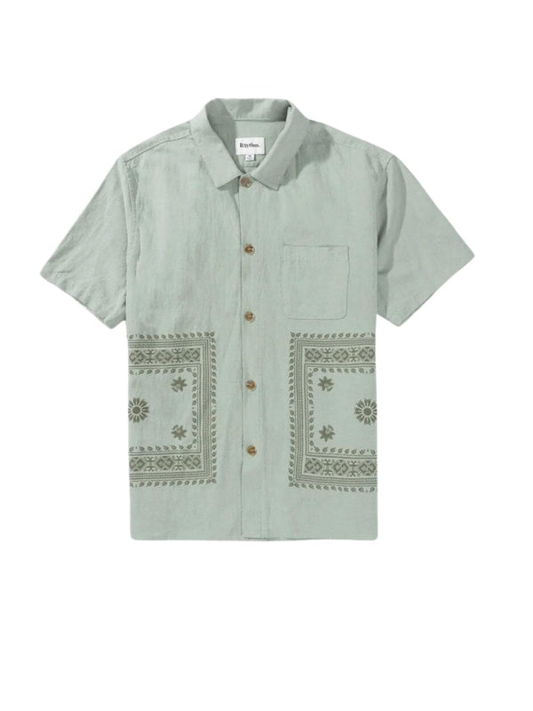 Guerrero Ss Shirt - Sage BUTTON UP RHYTHM 