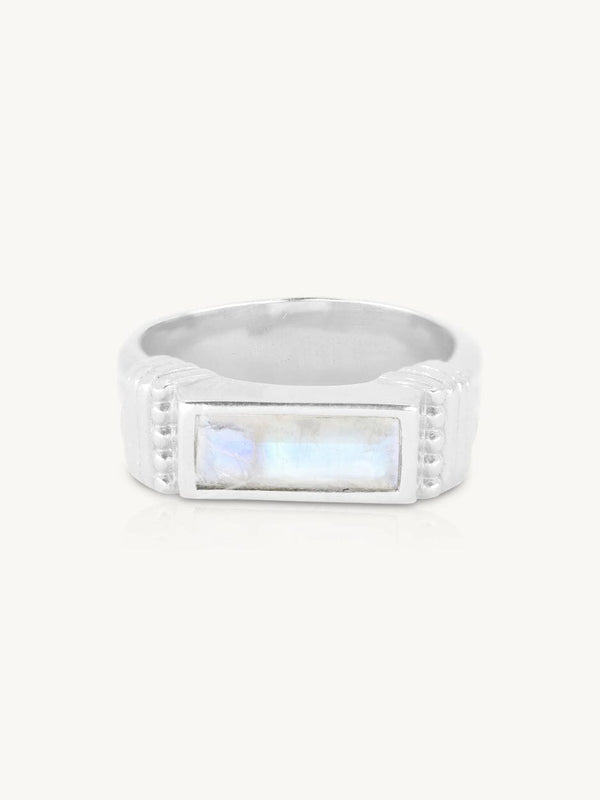 Phoebe Moonstone Silver Ring RINGS TONIMAY 