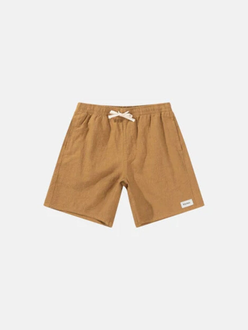 Textured Linen Jam - Tobacco SHORTS RHYTHM 