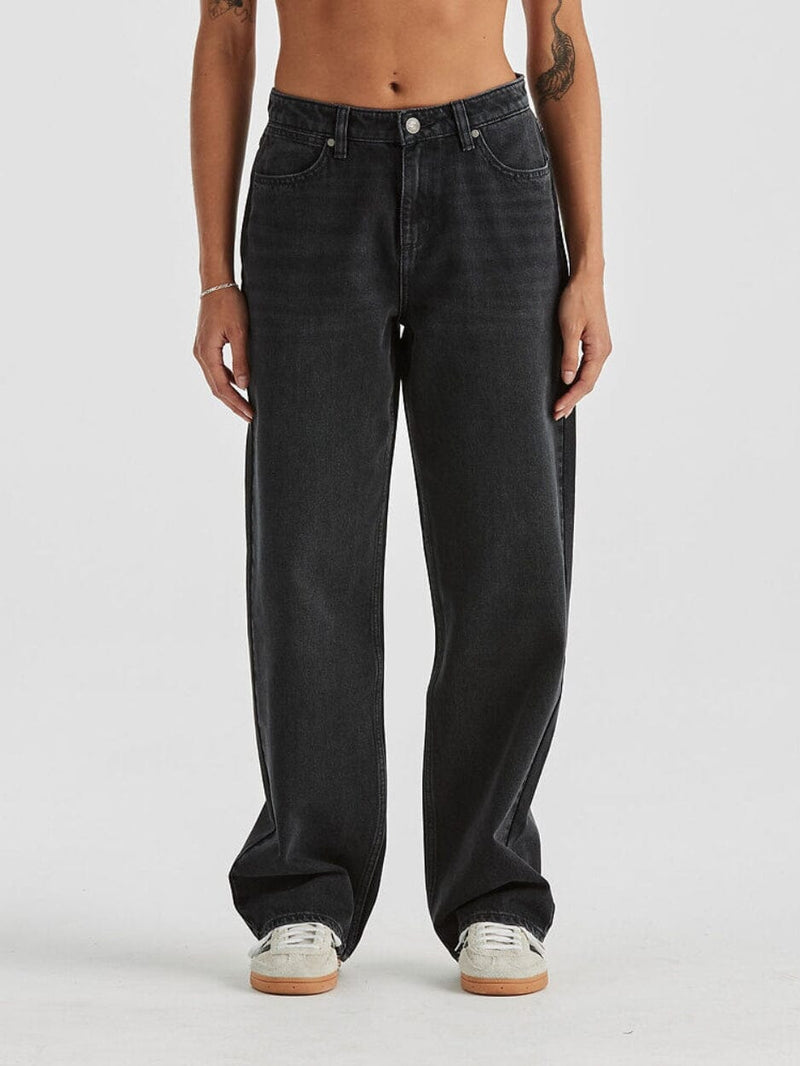 Mid Bella Baggy Relaxed Jean - Sondered Black JEANS WRANGLER 