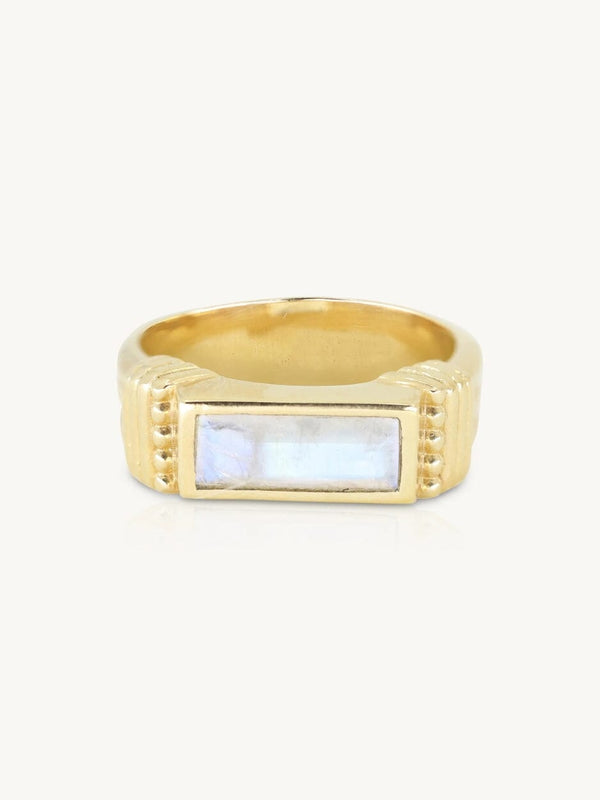 Phoebe Moonstone Gold Ring RINGS TONIMAY 