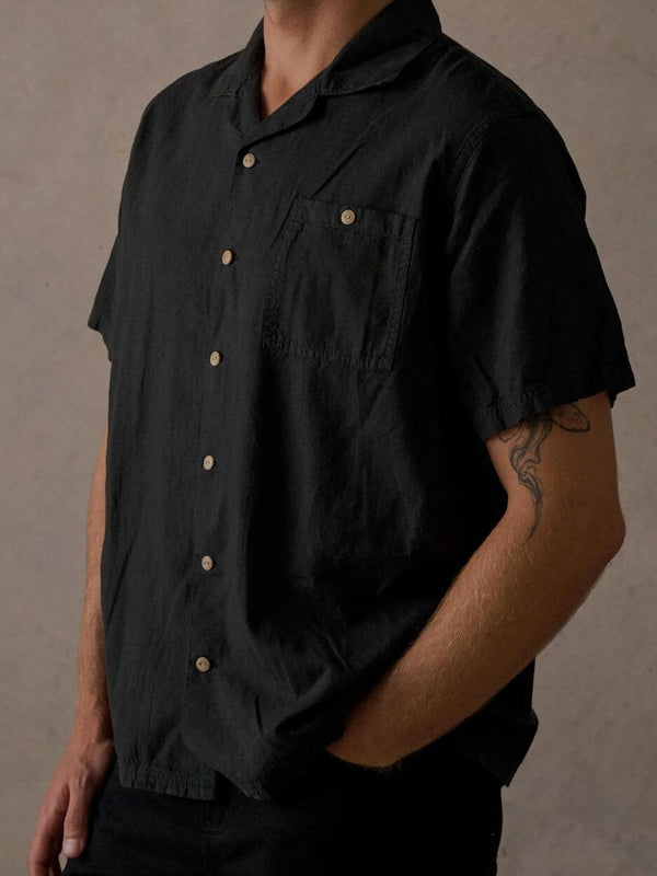 Everyday Hemp Shirt - Black BUTTON UP McTAVISH 