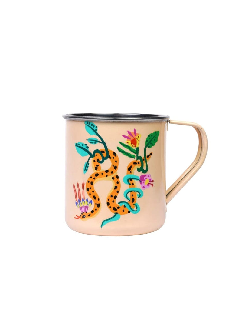 Camp Mug // Snakes - Apricot CUPS | MUGS PICNIC FOLK 