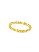 Rope Twist Ring Band - Gold RINGS MIDSUMMER STAR 