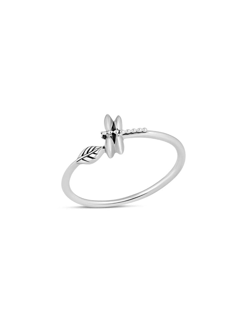 Dainty Dragonfly Ring - Silver RINGS MIDSUMMER STAR 