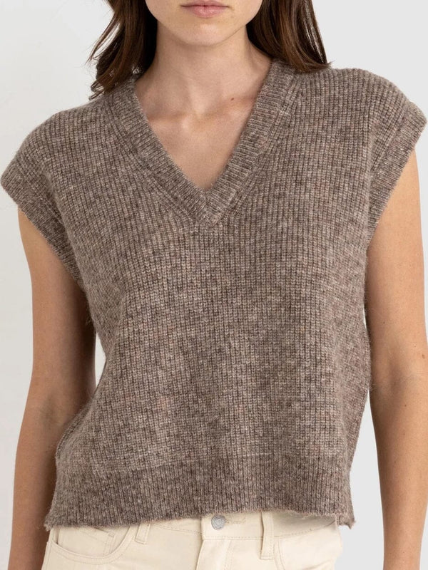 Quinn Knit Vest - Oatmeal VEST RHYTHM 