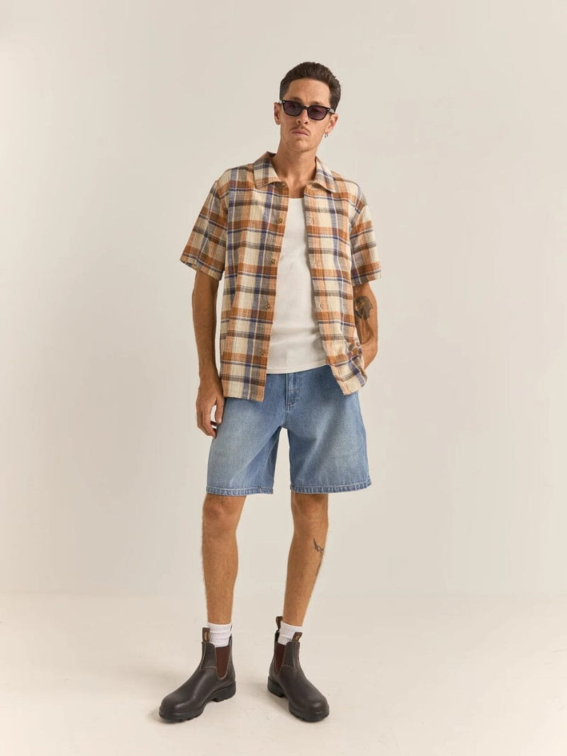 Essential Denim Short Worn - Indigo SHORTS RHYTHM 