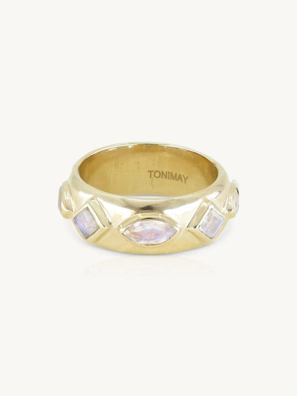 Coronet Moonstone Gold Ring RINGS TONIMAY 