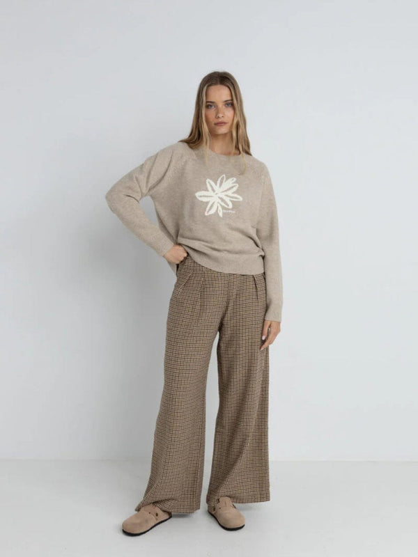 Sanctuary Crew Neck Knit Jumper - Taupe JUMPER RHYTHM 