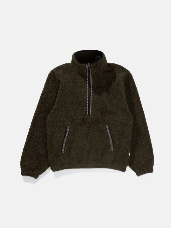Sherpa Pullover - Olive JACKETS RHYTHM 