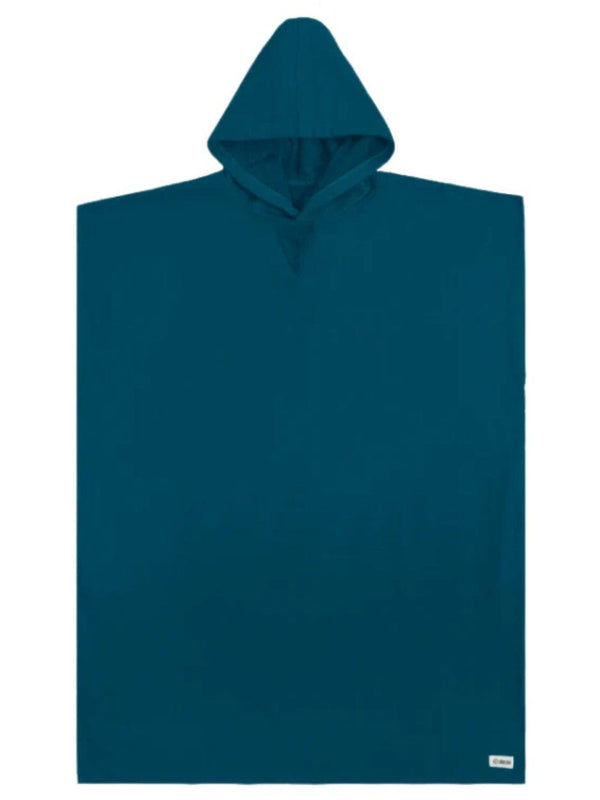 Terra Hooded Poncho - Teal Blue HOODED TOWEL SAND CLOUD 