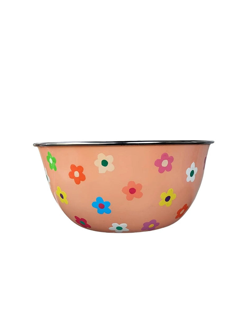 Salad Bowl Daisies - Melon BOWLS PICNIC FOLK 