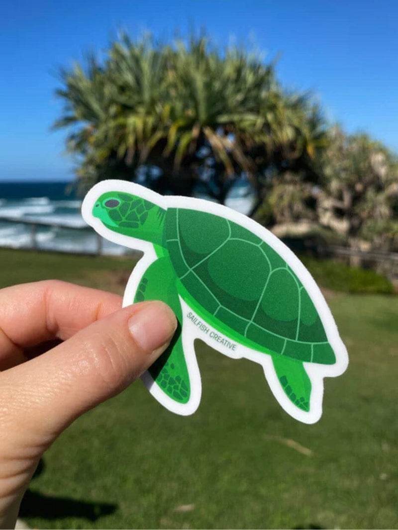 Sticker - Green Turtle STICKERS SAILFISH CREATIVE 