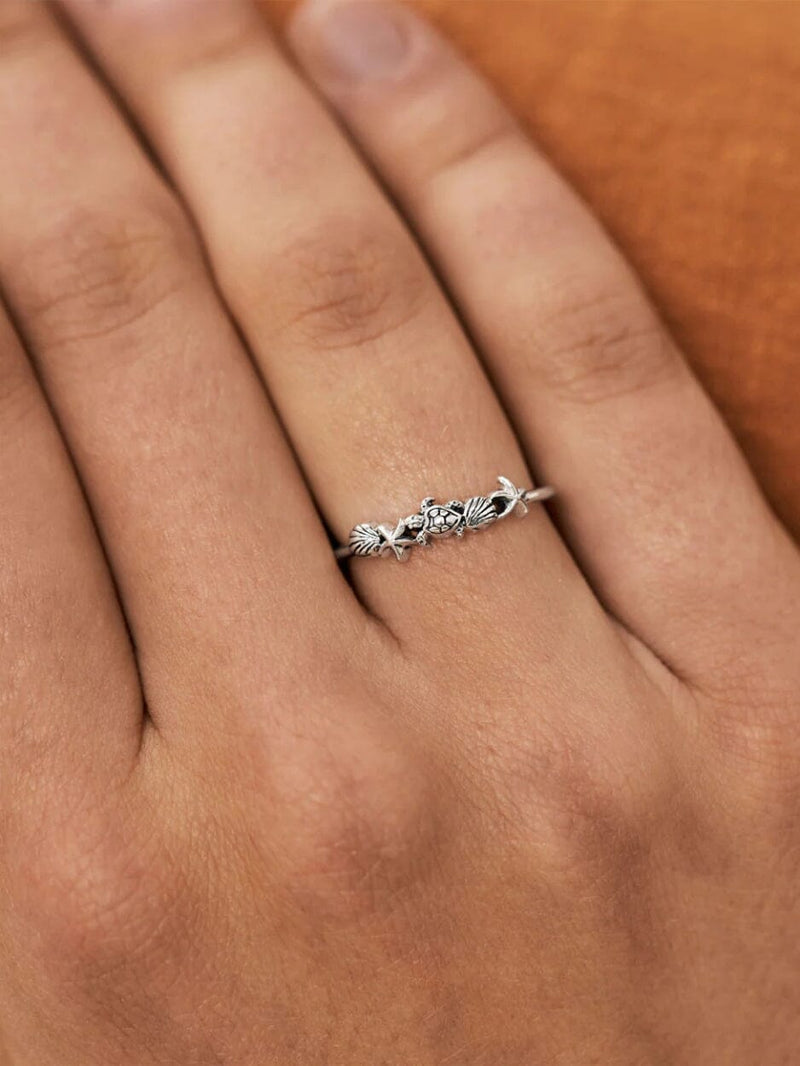 Dainty La Lagoon Ring - Silver RINGS MIDSUMMER STAR 