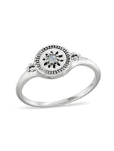 Solstice Rainbow Moonstone Signet Ring RINGS MIDSUMMER STAR 