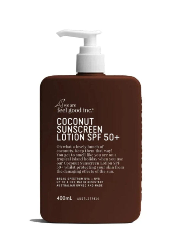 Coconut Sunscreen Lotion SPF 50+ SUNSCREEN WE ARE FEEL GOOD INC 