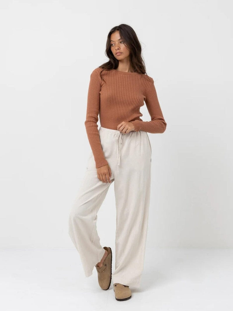 Classic Drawstring Pant - Oat PANTS RHYTHM 