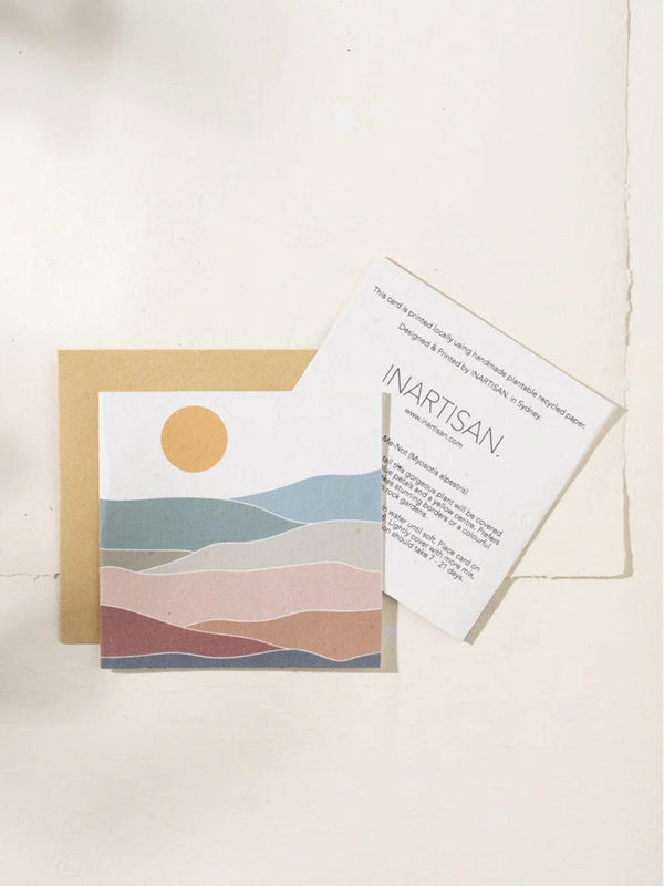 Plantable Card - Mountain Ranges CARDS INARTISAN 