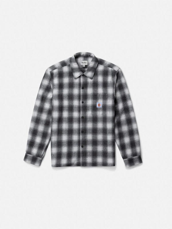 Plaid Ls Flannel Shirt - Ash JACKETS RHYTHM 