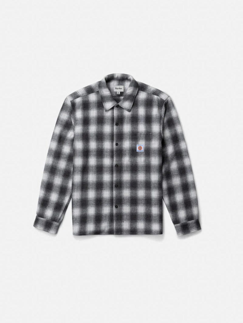 Plaid Ls Flannel Shirt - Ash JACKETS RHYTHM 