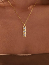 Coronet Moonstone Gold Necklace NECKLACES TONIMAY 