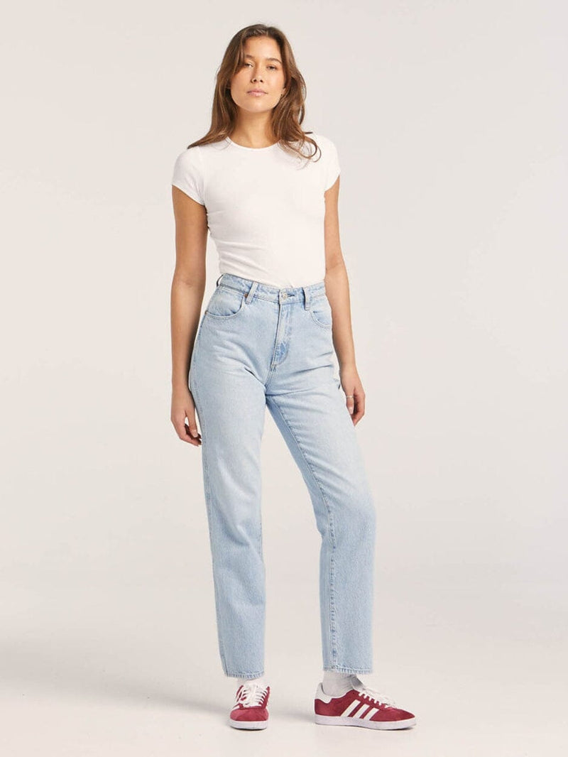 Claudia Hi Straight Jean - Utopian Blue BOTTOMS WRANGLER 