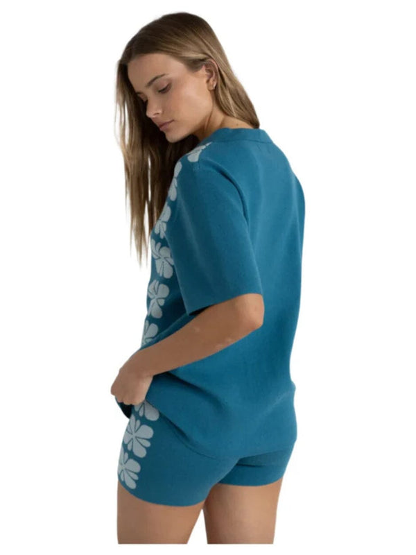 Solitude Knit Shirt - Pacific TOP Ocean People 