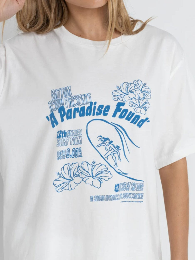 Paradise Found Oversized T-Shirt - Vintage White T-SHIRT RHYTHM 