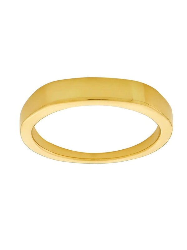 Fine Line Signet Ring - Gold RINGS MIDSUMMER STAR 