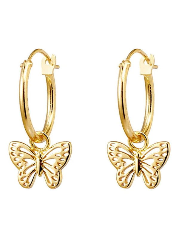 Butterfly Hoops Gold EARRINGS MIDSUMMER STAR 