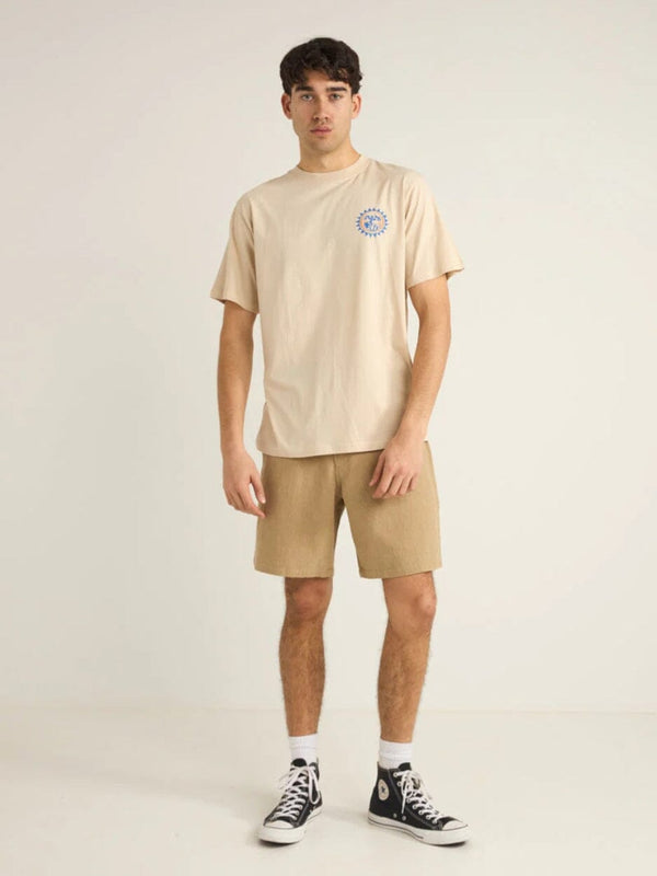 Essential Textured Linen Short - Sand SHORTS RHYTHM 