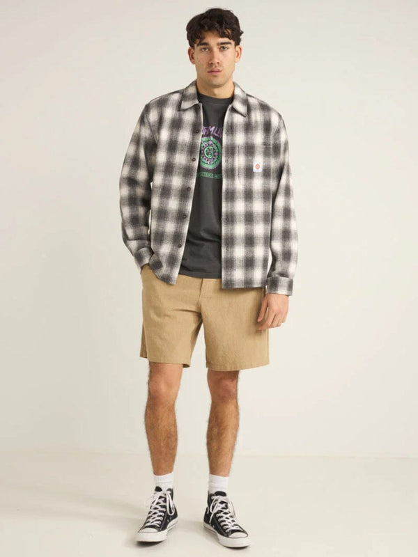 Plaid Ls Flannel Shirt - Ash JACKETS RHYTHM 