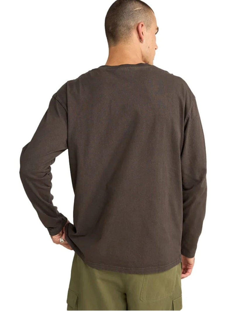 Flame Printed Vintage Ls T-Shirt - Black JUMPER RHYTHM 