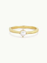 June Pearl Gold Birthstone Ring RINGS TONIMAY 
