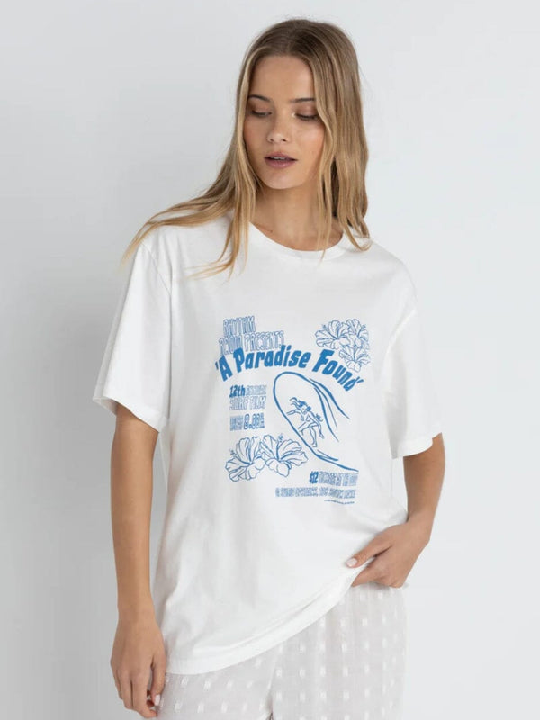 Paradise Found Oversized T-Shirt - Vintage White T-SHIRT RHYTHM 