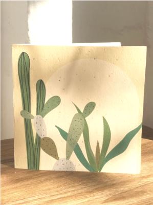 Plantable Card - Cactus Arch CARDS INARTISAN 